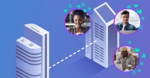 Three different people connecting from different servers.