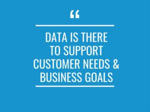 A sign that talks about data.