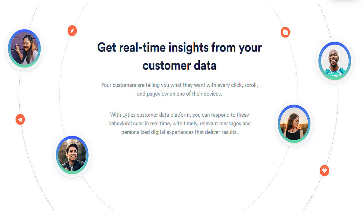 Example information about Lytics' customer data platform