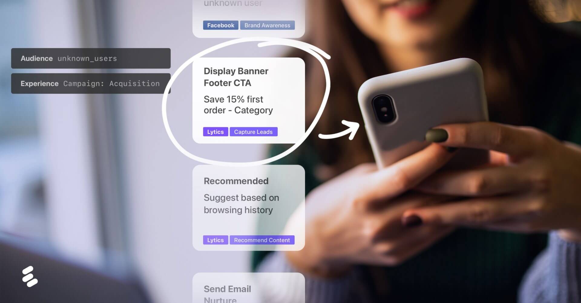 A person using a smartphone.