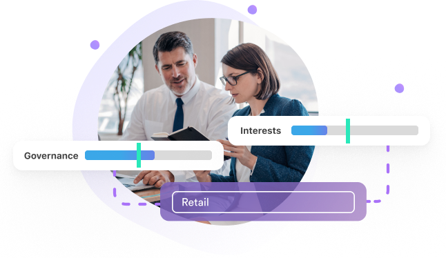 7 pillars radar chart.