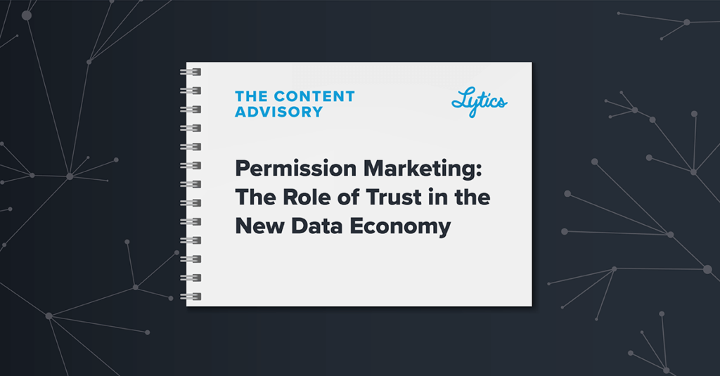 Permission Marketing: The Role of Trust in the New Data Economy